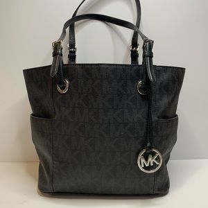 Michael Kors black signature handbag